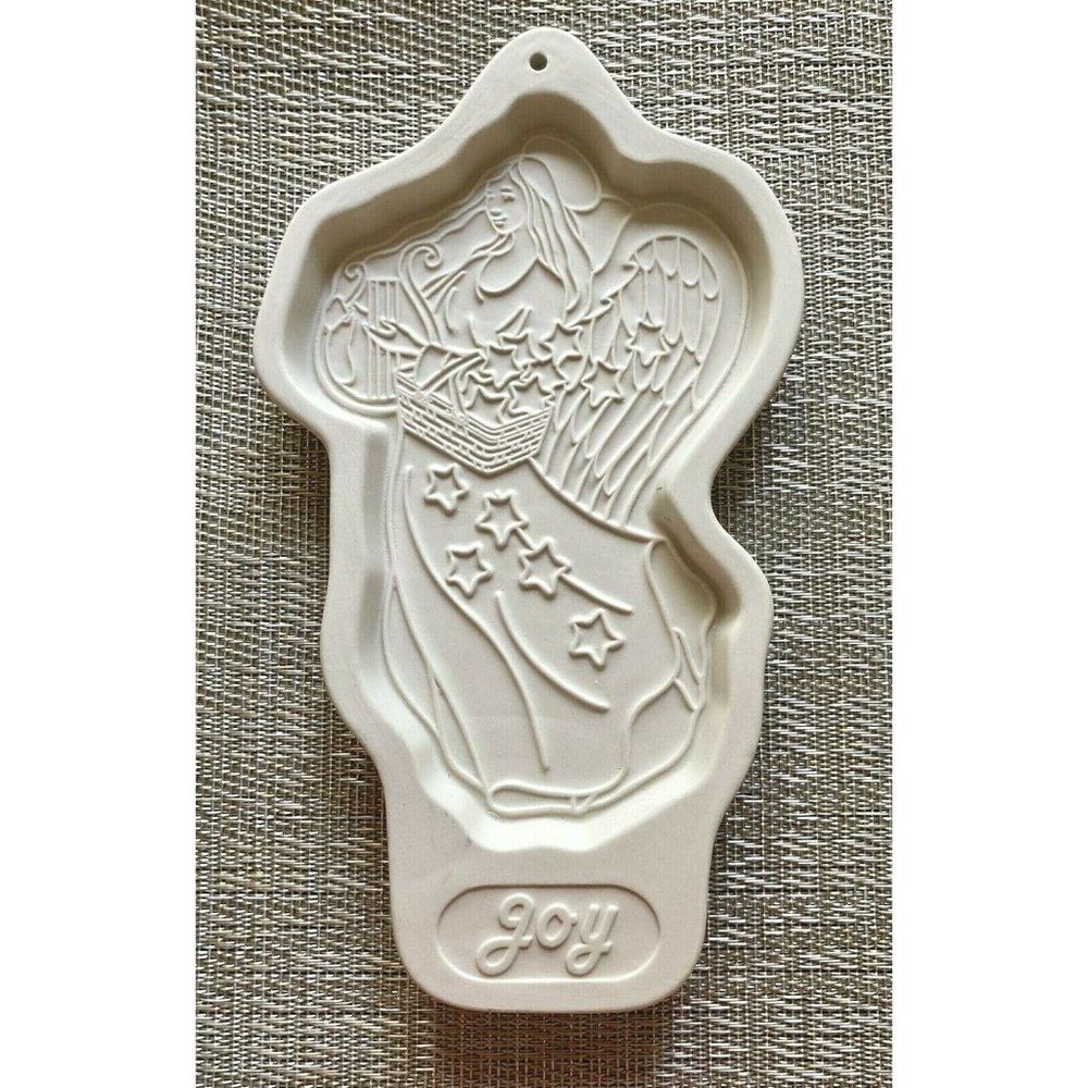 Longaberger Pottery Joy Angel Cookie Mold 1996